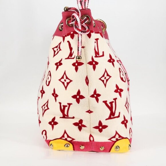 LOUIS VUITTON Cruise line Eponge Tote Bag Pile White M92096 LV Auth sw1167V - Picture 5 of 16